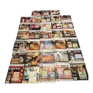 Cards Card Making Magazine Lot Of 33‎ Issues